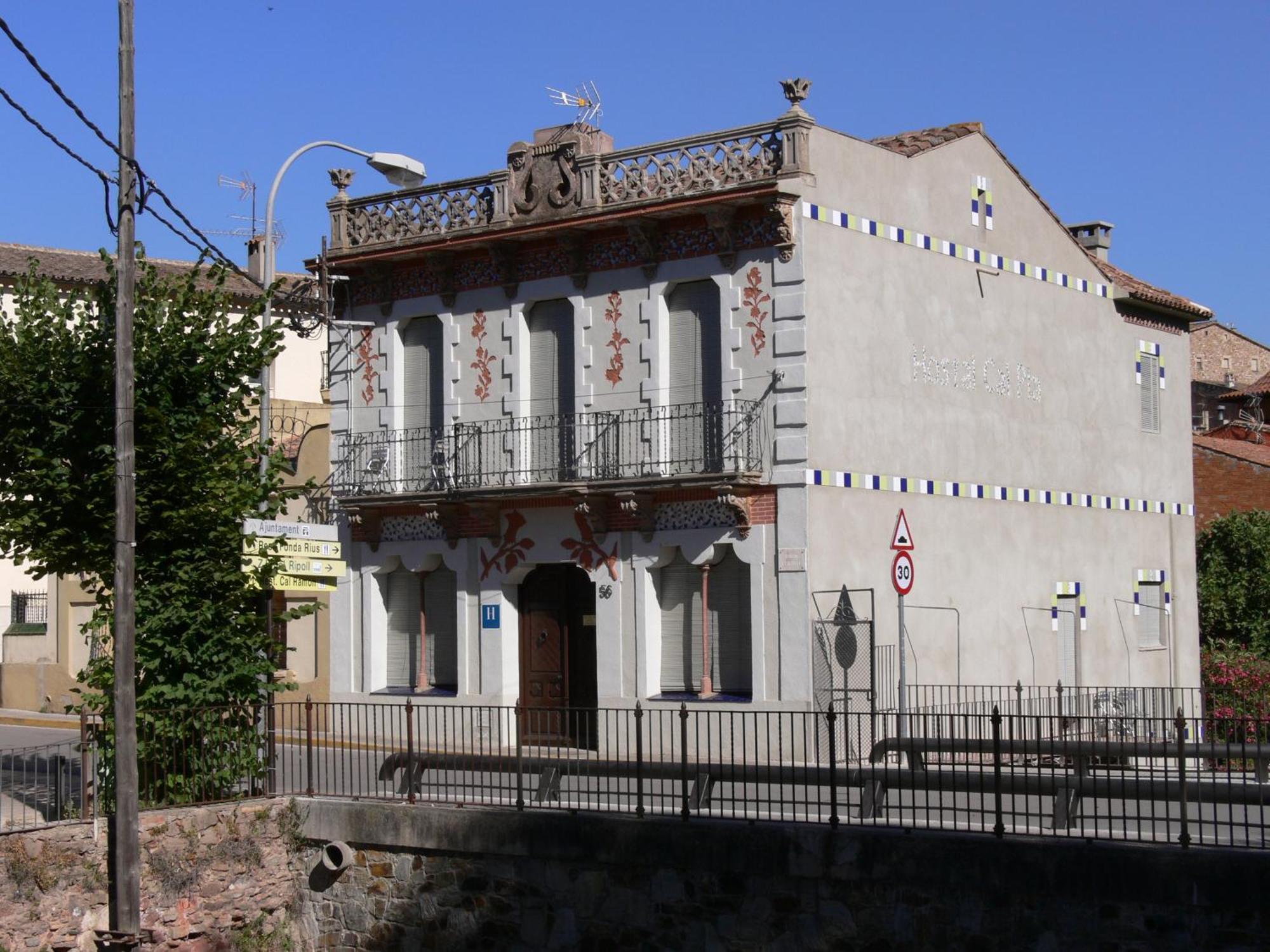 Hostal Cal Pla Sant Llorenc Savall Exterior foto